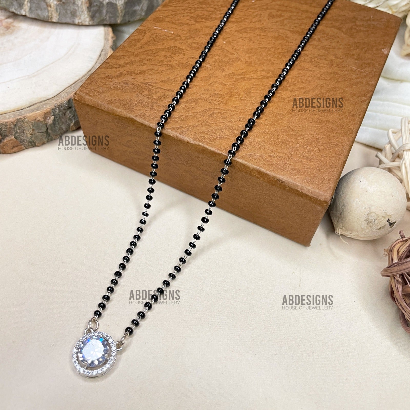 Karishma Tanna Wedding Inspired Round Stone Mangalsutra