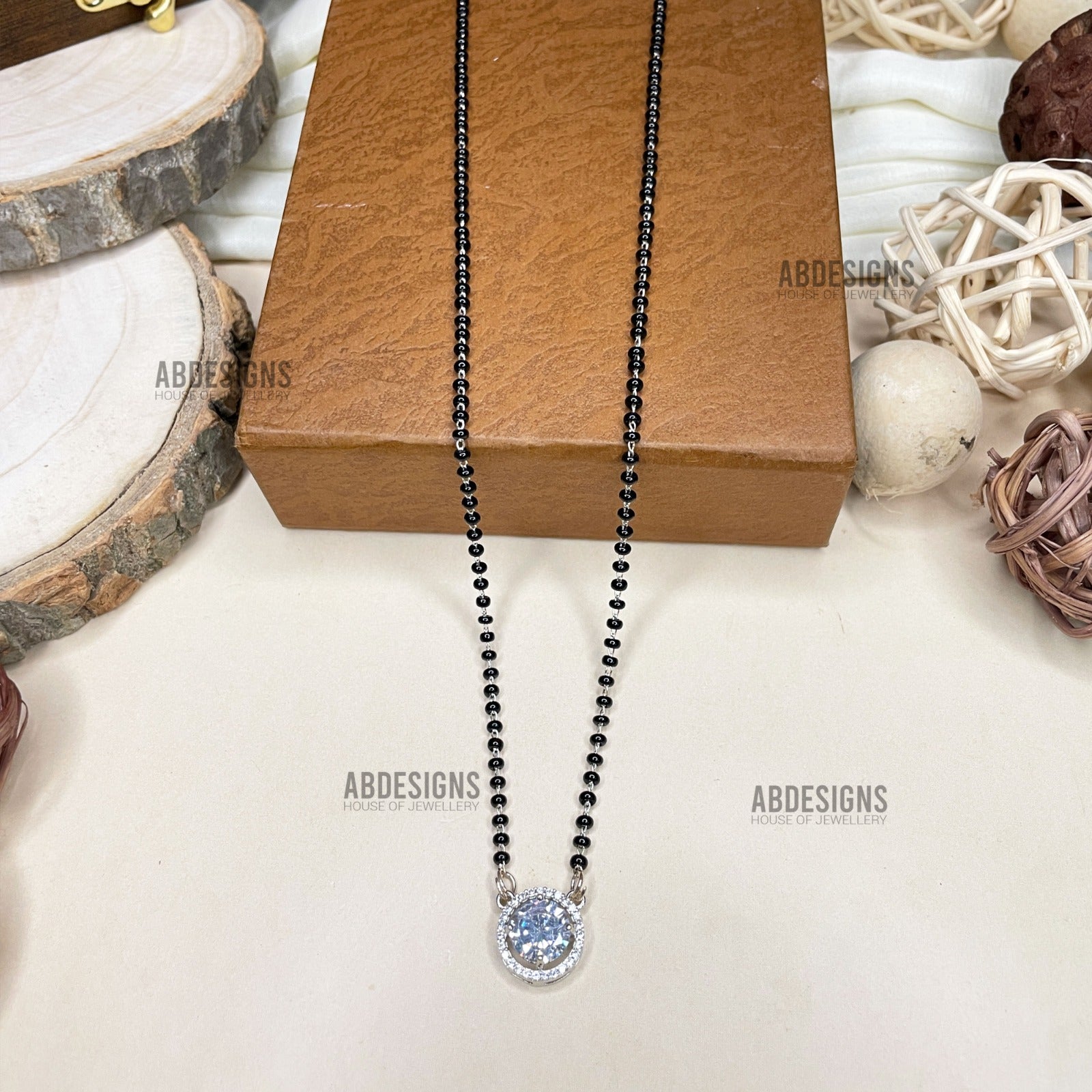 Karishma Tanna Wedding Inspired Round Stone Mangalsutra