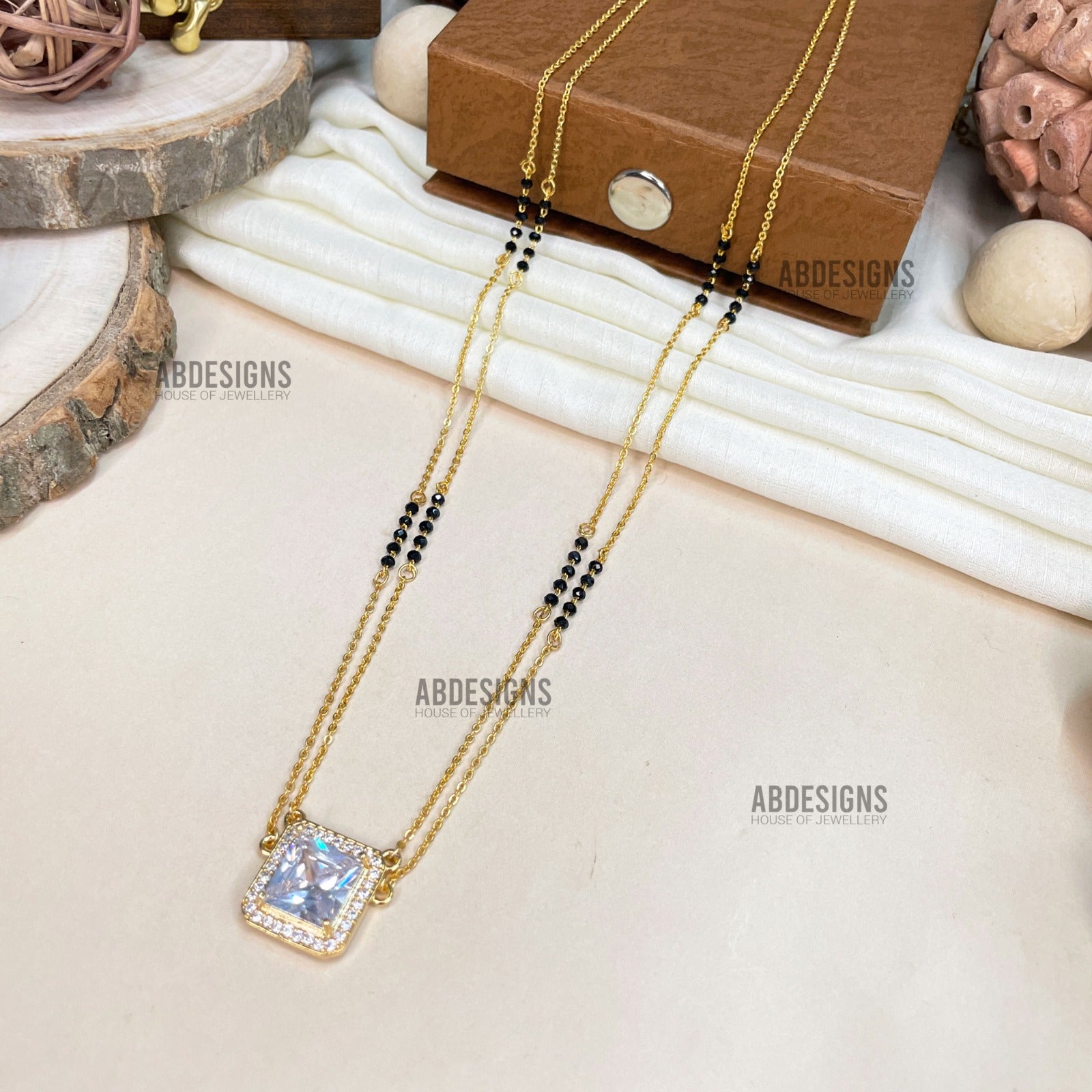 Sumati Singh Inspired From Kismat Ki Lakeeron Se Oversized American Diamond Mangalsutra - Abdesignsjewellery