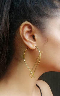 Thumbnail for Matt Finish Wire Earring - Abdesignsjewellery