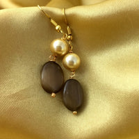 Thumbnail for Natural Stone Colourful Hanging Pearl Earring Combo - Abdesignsjewellery
