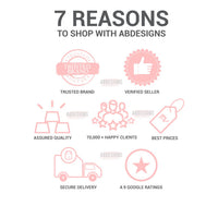 Thumbnail for Abdesigns Jewellery logo highlighting seven reasons to shop, including quality and security
