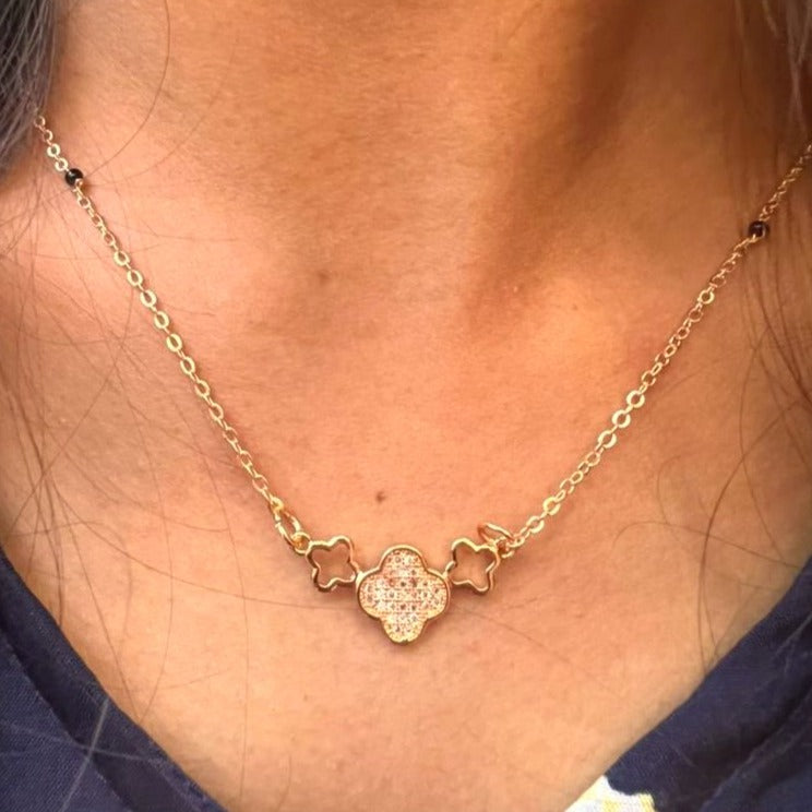 Rose Gold American Diamond Mangalsutra