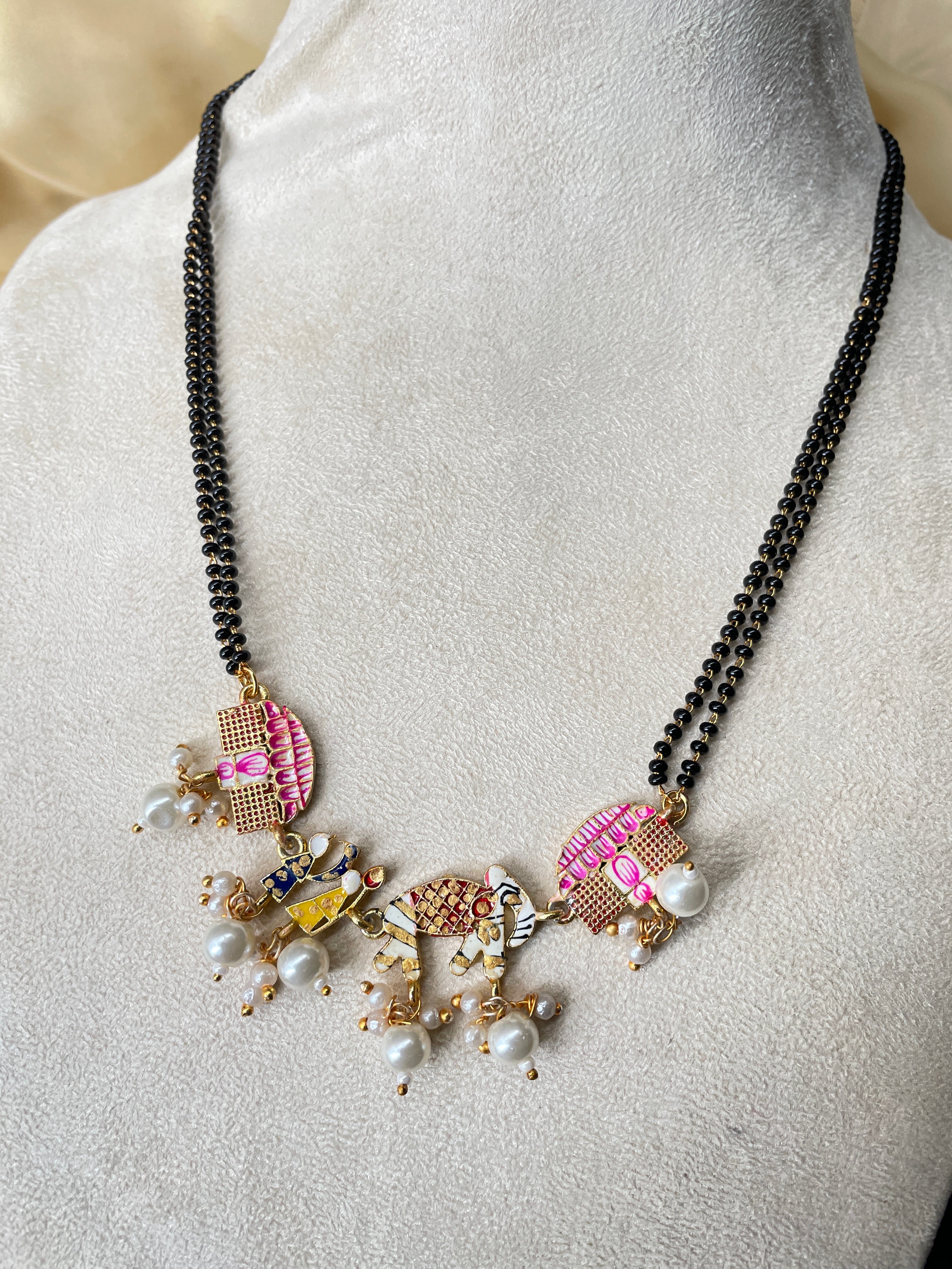 Handpaint Bridal Wedding Doli Mangalsutra - Abdesignsjewellery