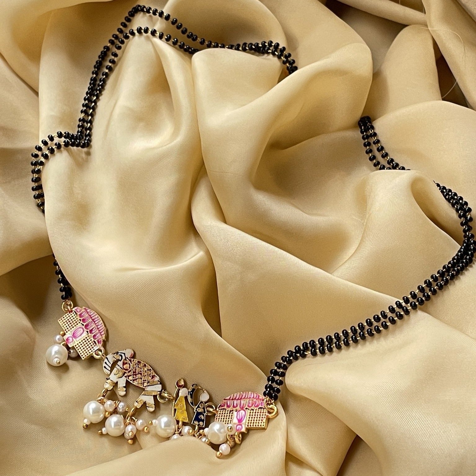 Handpaint Bridal Wedding Doli Mangalsutra - Abdesignsjewellery