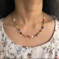 Thumbnail for Multicolour Beads Necklace,Bracelet & Earrings Combo