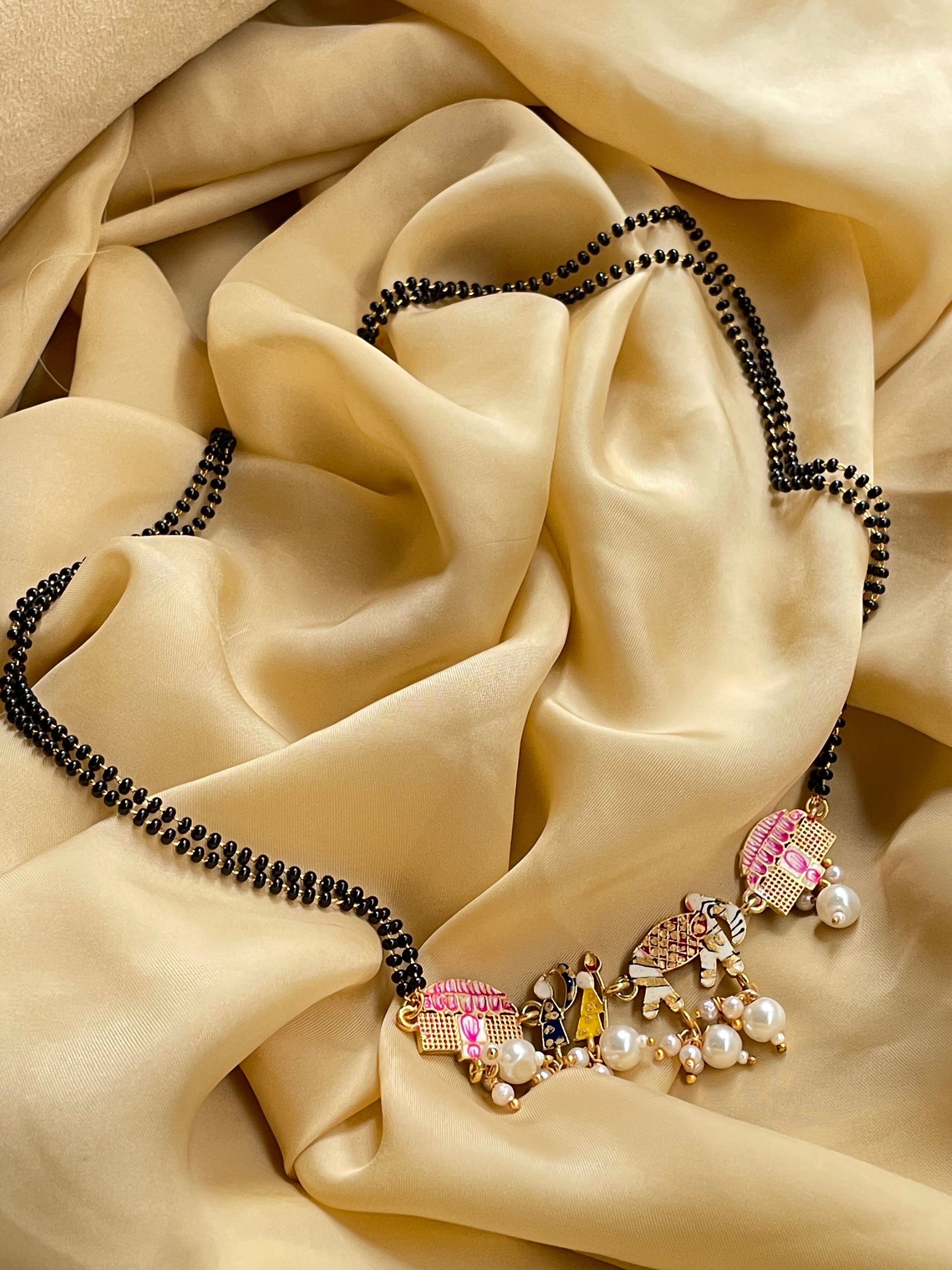 Handpaint Bridal Wedding Doli Mangalsutra - Abdesignsjewellery