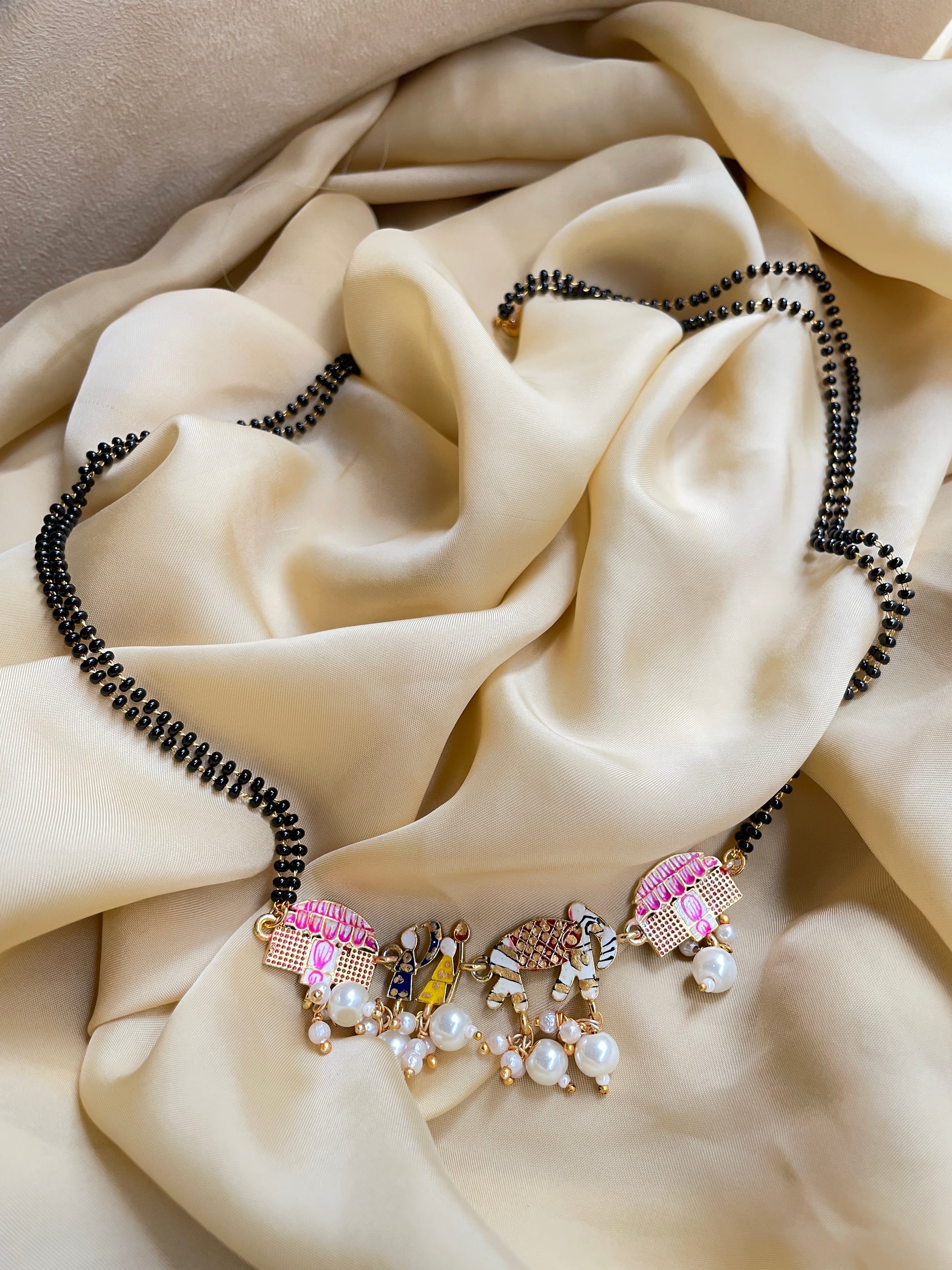 Handpaint Bridal Wedding Doli Mangalsutra - Abdesignsjewellery