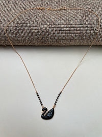 Thumbnail for Black Swan Gold Mangalsutra - Abdesignsjewellery