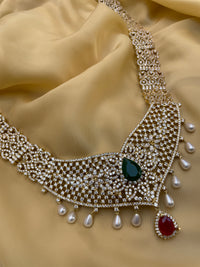 Thumbnail for Pink Stone American Diamond Necklace - Abdesignsjewellery