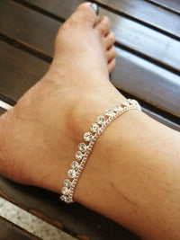 Thumbnail for Shinny Silver Diamond Anklets - Abdesignsjewellery