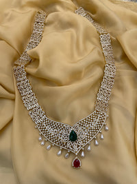 Thumbnail for Pink Stone American Diamond Necklace - Abdesignsjewellery